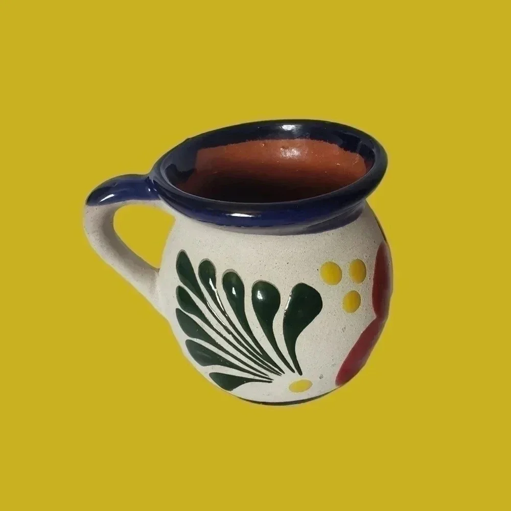 Handmade mexican pottery coffee mug